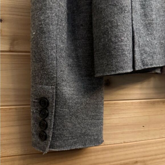 J Crew Size 8 Heather Gray Thandie Double Breasted Wool Blazer Jacket - Picture 6 of 13